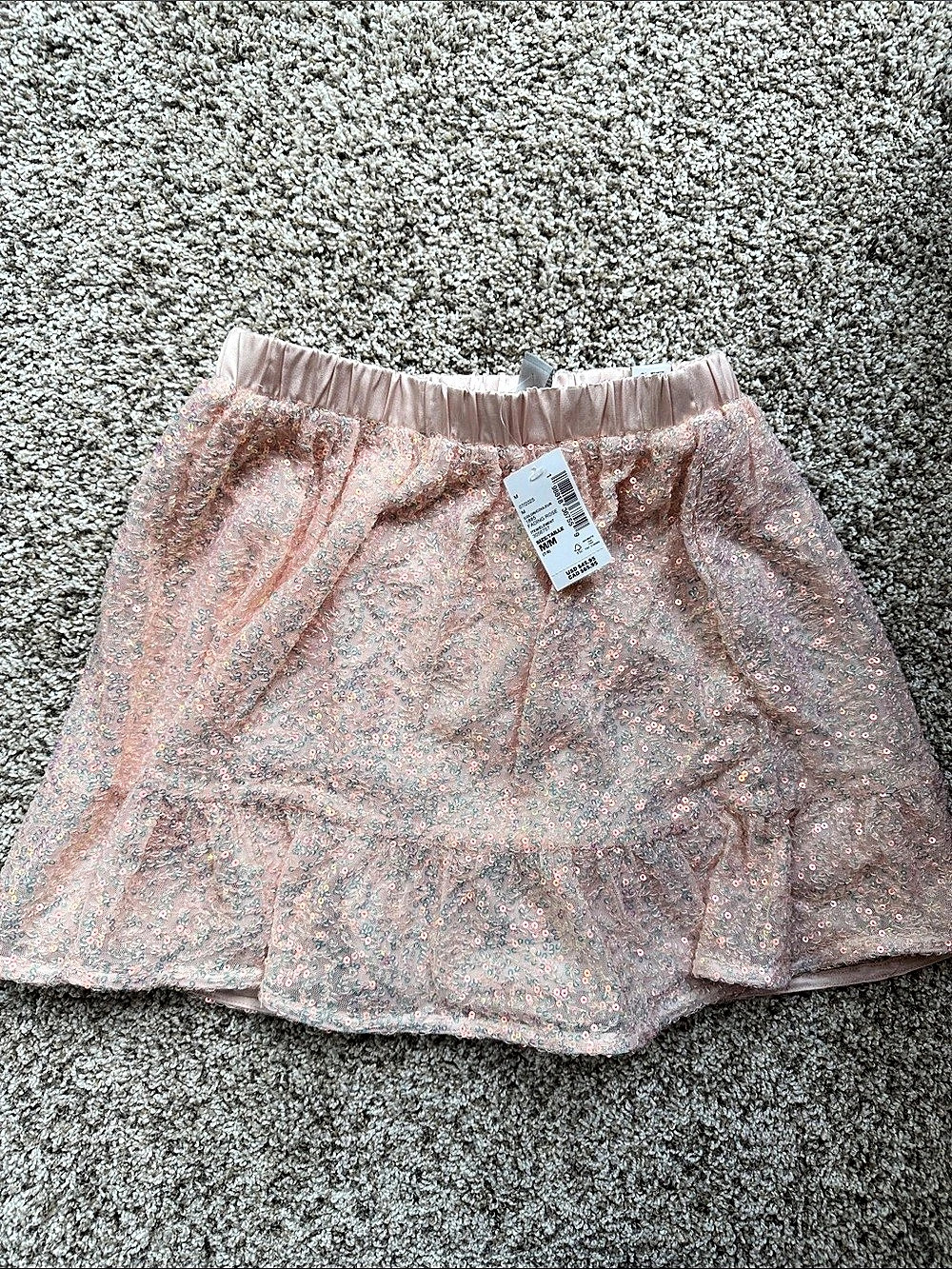 NWT Children's Place Girls Sequin Skirt in Pink Size Medium 7/8